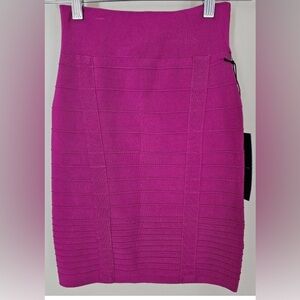 Poof Couture NWT Size Small Magenta Mini Body-con Pencil Skirt